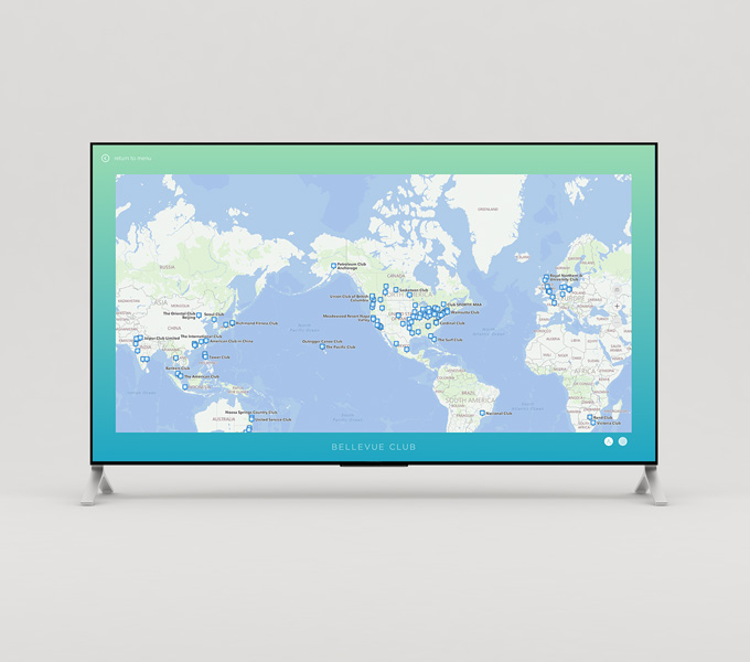BC Digital Signage - Club map view.